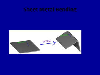 Sheet Metal Bending
 