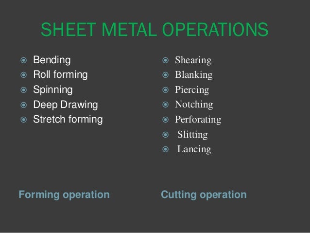 sheet metal processing sheet metal processing