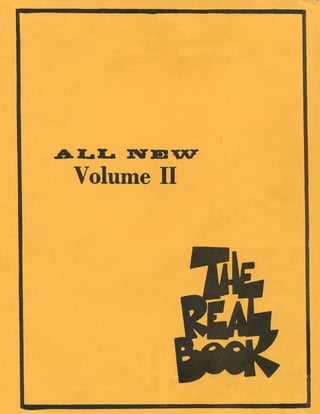 [Sheet music   score - piano] the real book of jazz volume ii