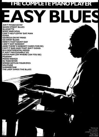 Sheet music   the complete piano player easy blues[1]