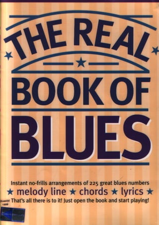 Sheet music   the real book of blues (225 songs)