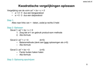 VWO wiskunde A 2013 | PPT