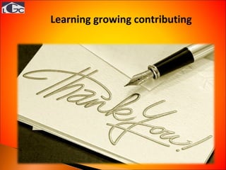 Learning growing contributing  