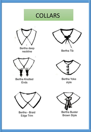 Bertha deep
neckline Bertha Tie
Bertha Buster
Brown Style
Bertha Knotted
Ends
Bertha Yoke
style
Bertha - Braid
Edge Trim
COLLARS
 