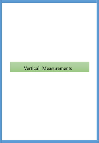 Vertical Measurements
 