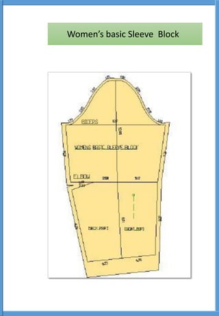 Women’s basic Sleeve Block
 