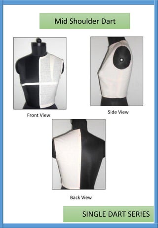 Front View
Side View
Back View
SINGLE DART SERIES
Mid Shoulder Dart
 