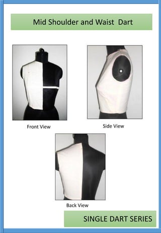 Front View Side View
Back View
SINGLE DART SERIES
Mid Shoulder and Waist Dart
 