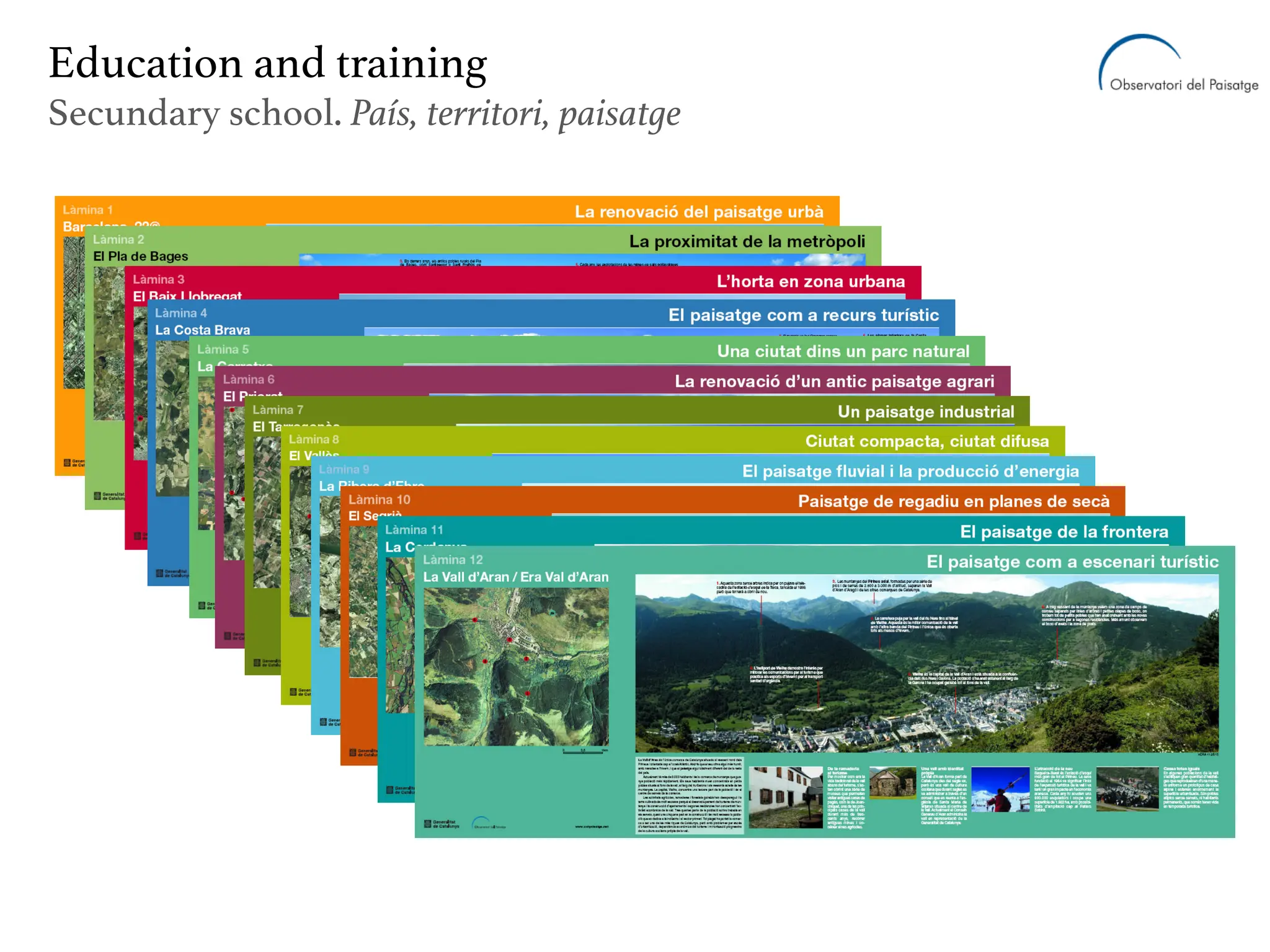 Education and training
Secundary school. País, territori, paisatge
 