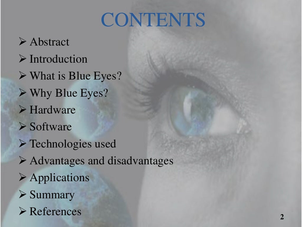 BLUE EYES TECHNOLOGY