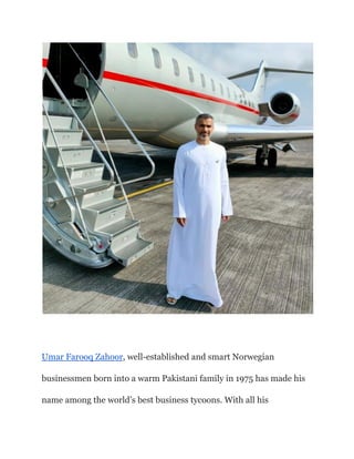 Sheikh Umar Farooq Zahoor Uae businessmen | PDF