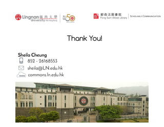 New Dialog, New Services with Altmetrics: Lingnan University Library Experience
