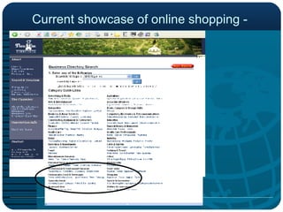 Current showcase of online shopping -  