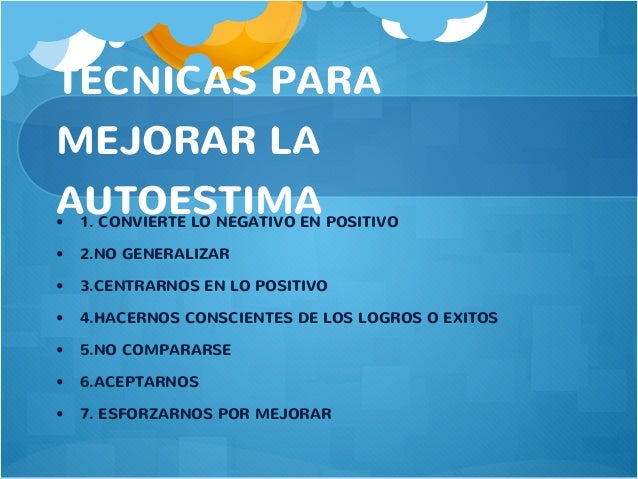 Autoestima influencia