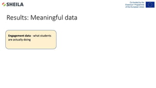 Results: Meaningful data
 