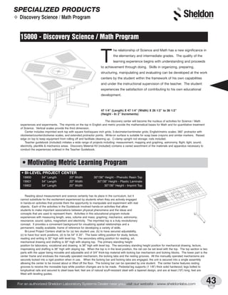 Sheldon Science Sheldon Science Lab Furniture Planning Guide | PDF
