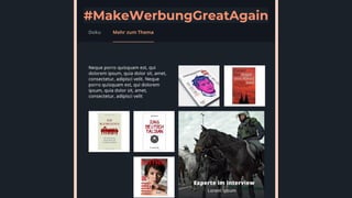 #MakeWerbungGreatAgain