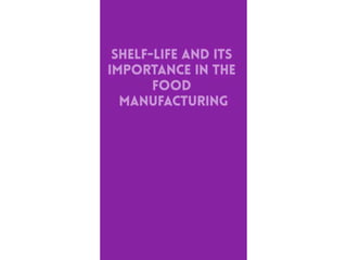 shelf life testing laboratory