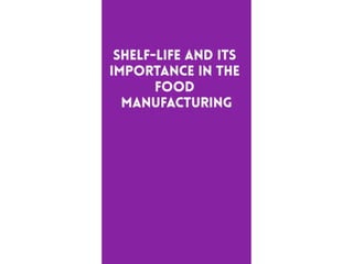 shelf life testing laboratory