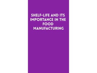 shelf life testing laboratory