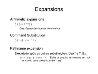 ls > lista.txt; grep xyz < lista.txt 