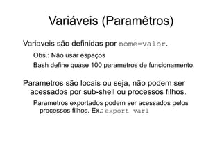 CTRL-D -> Fim de arquivo / logout / exit 