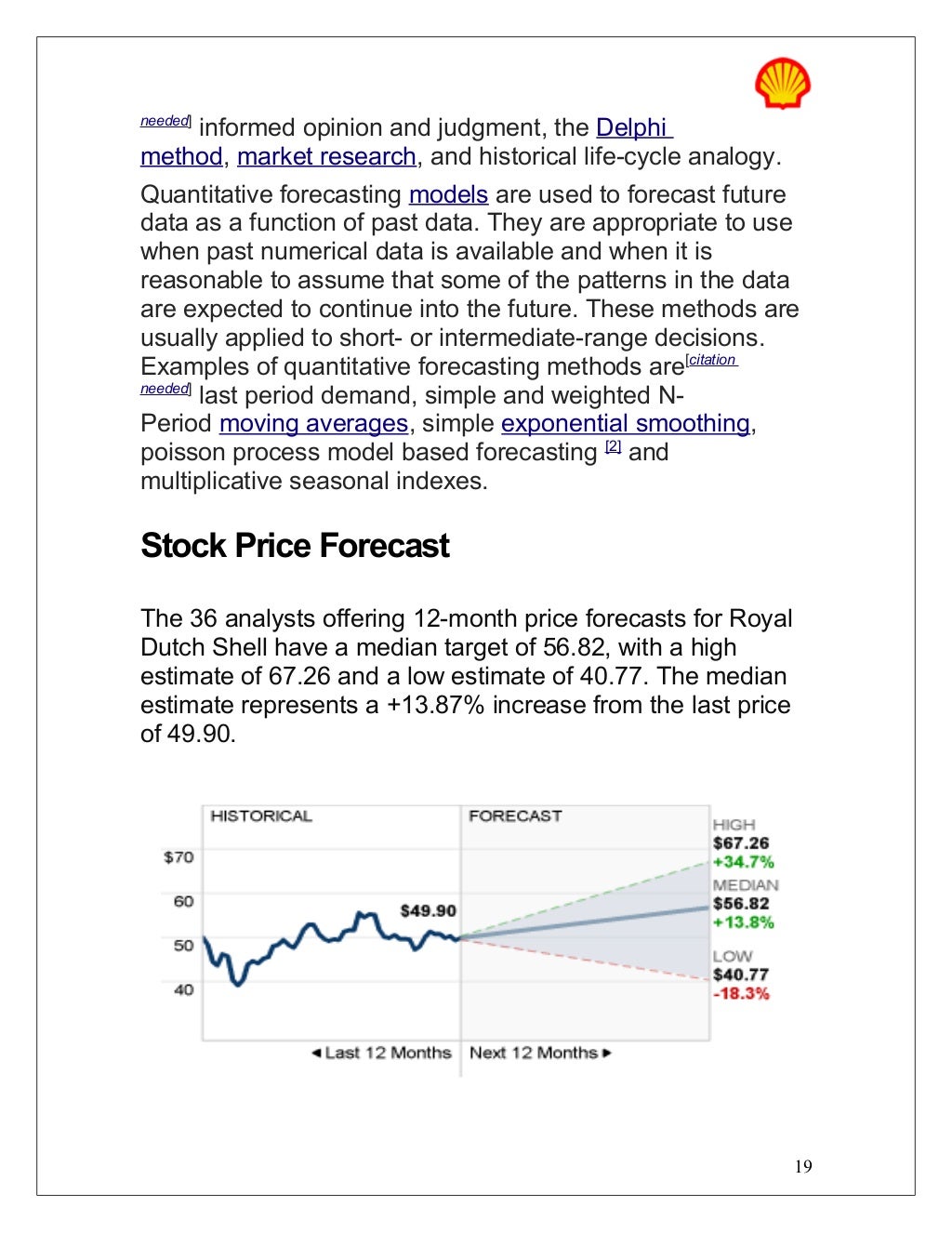 Shell report prepared by
