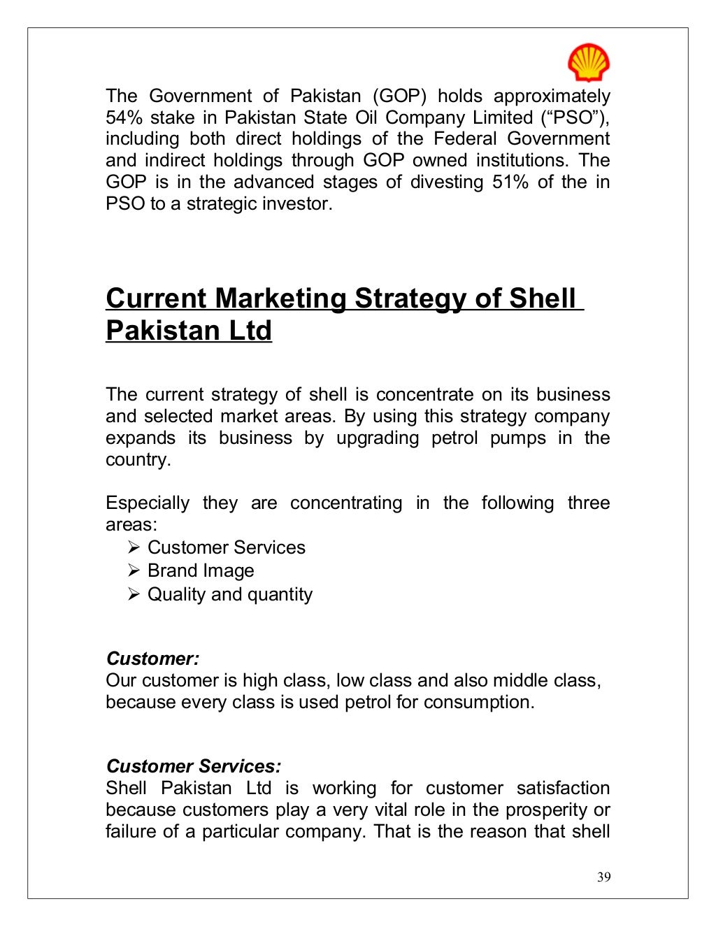 Shell report prepared by