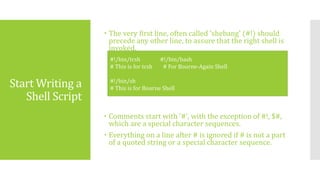 Shell & Shell Script | PPT image.
