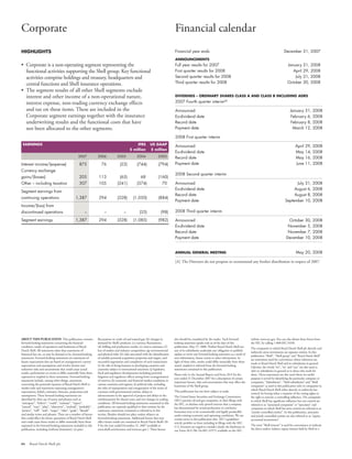 Shell Financial And Operational Information 2003 2007 | PDF