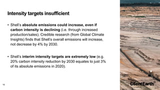 ClientEarth Claim towards Board of Shell plc | PDF