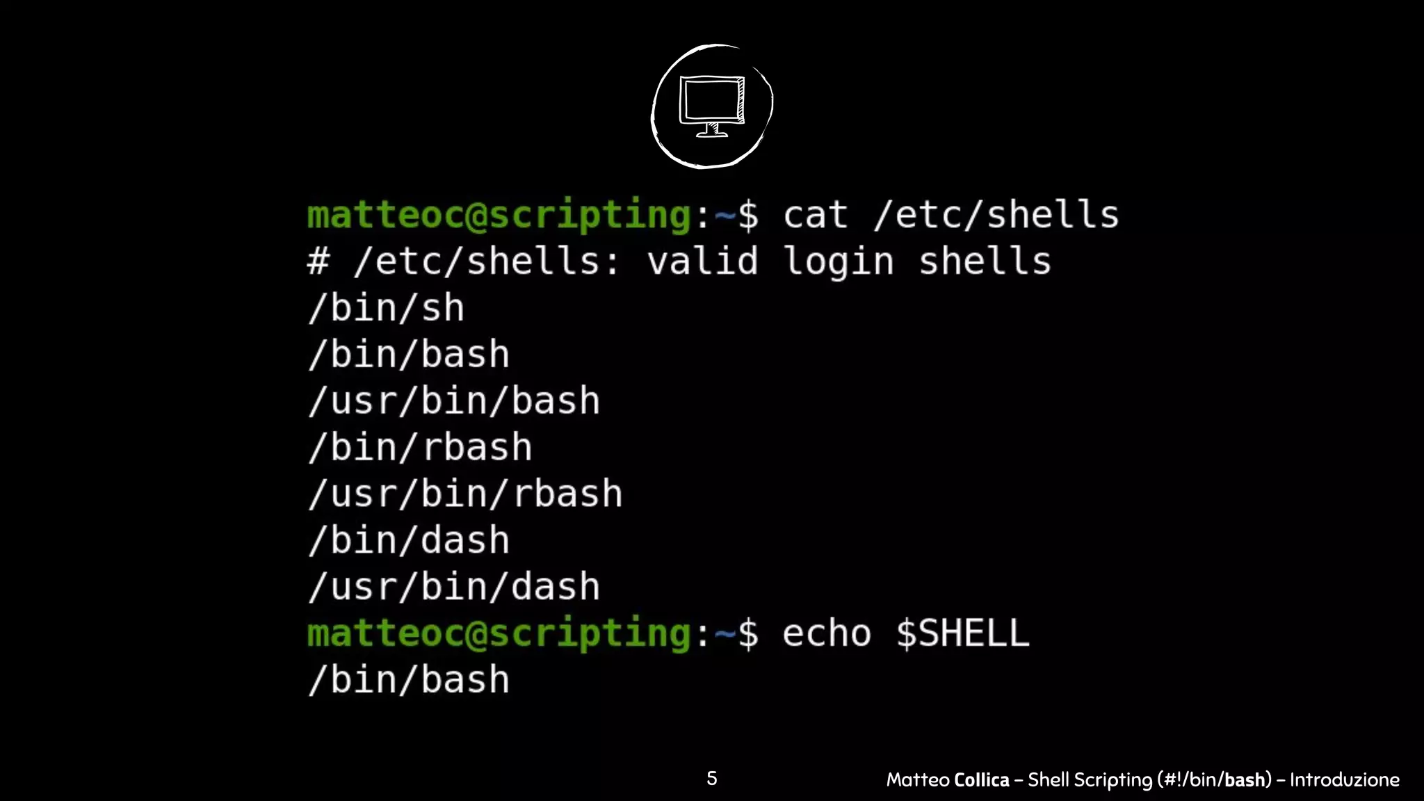 [BASH] Shell Scripting [ITA] | PPT