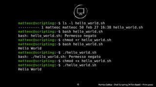 Matteo Collica - Shell Scripting (#!/bin/bash) - Primi passi15
 