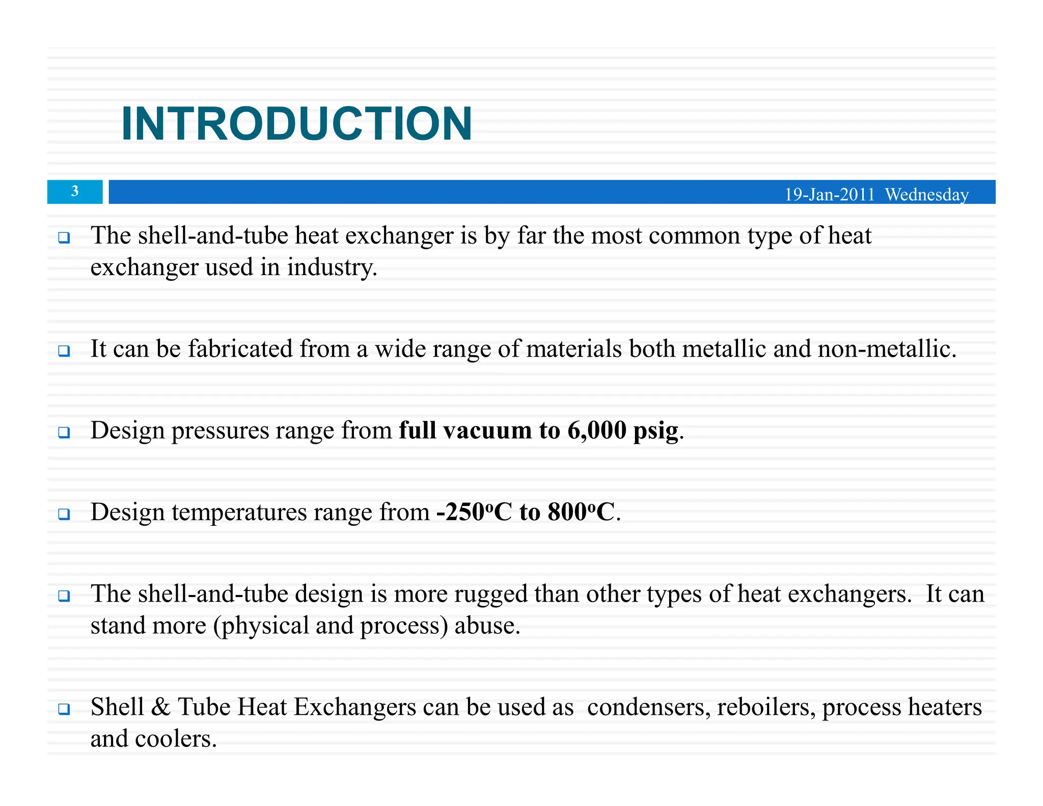 Shell and tube Heat exchanger, types of exchangers | PDF