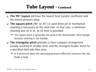 Shell and tube heat exchanger design | PDF