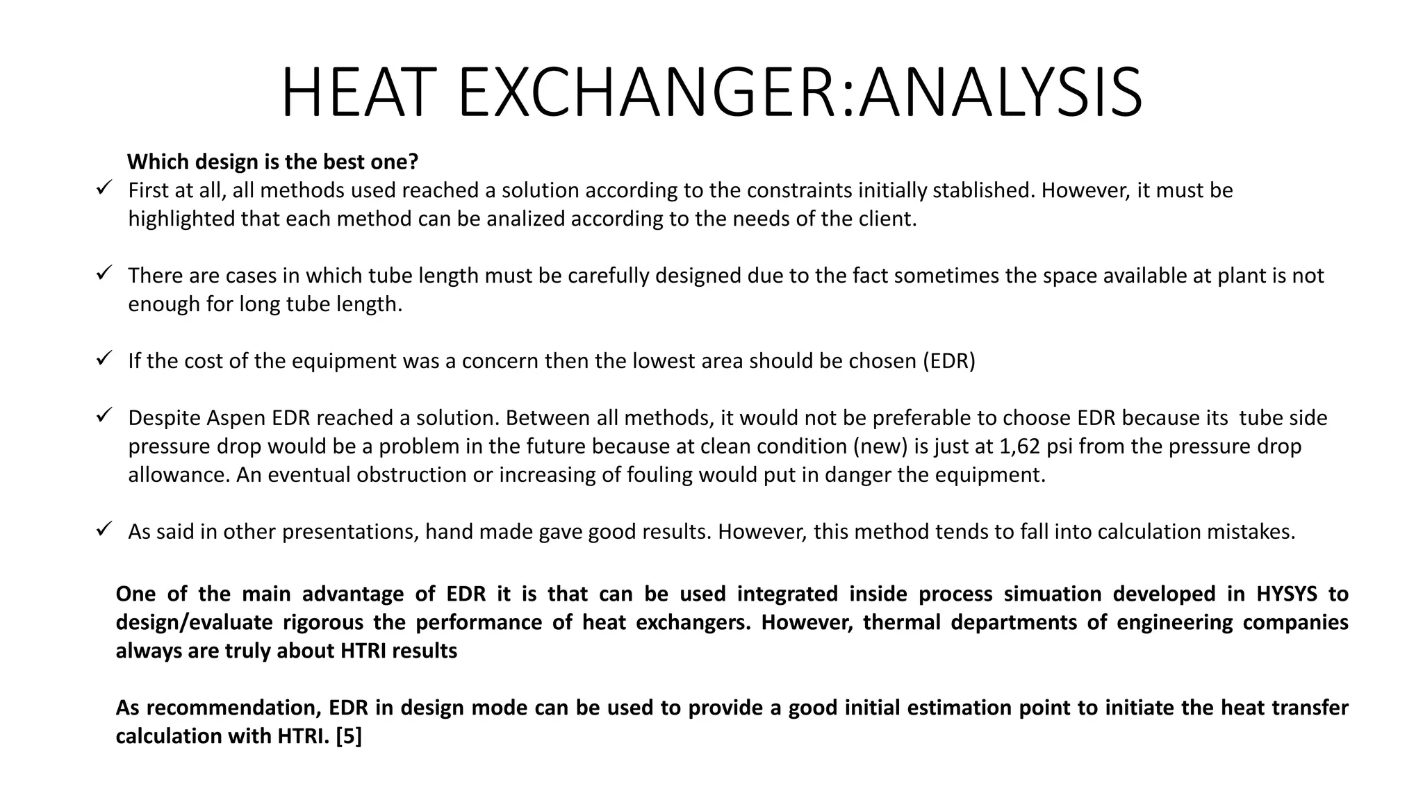Shell and tube heat exchanger design comparison | PPTX