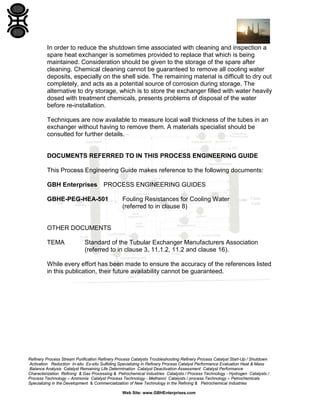 Shell and Tube Heat Exchangers Using Cooling Water | PDF