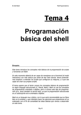 Shell bash | PDF