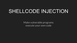 Shellcode injection | PDF