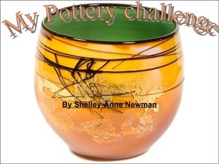 By Shelley-Anne Newman My Pottery challenge 