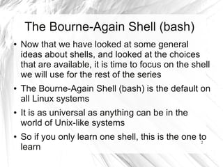 The Shell Game Part 3: Introduction to Bash | PDF