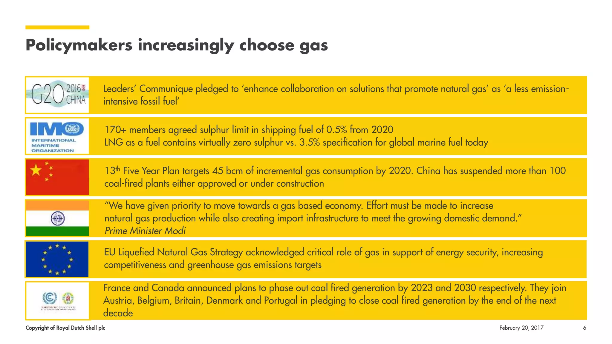 Shell LNG Outlook - February 2017 | PPTX