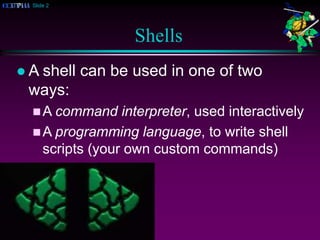 ShellProgramming and Script in operating system | PPT