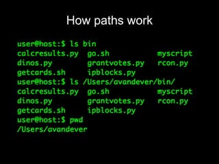 How paths work

 