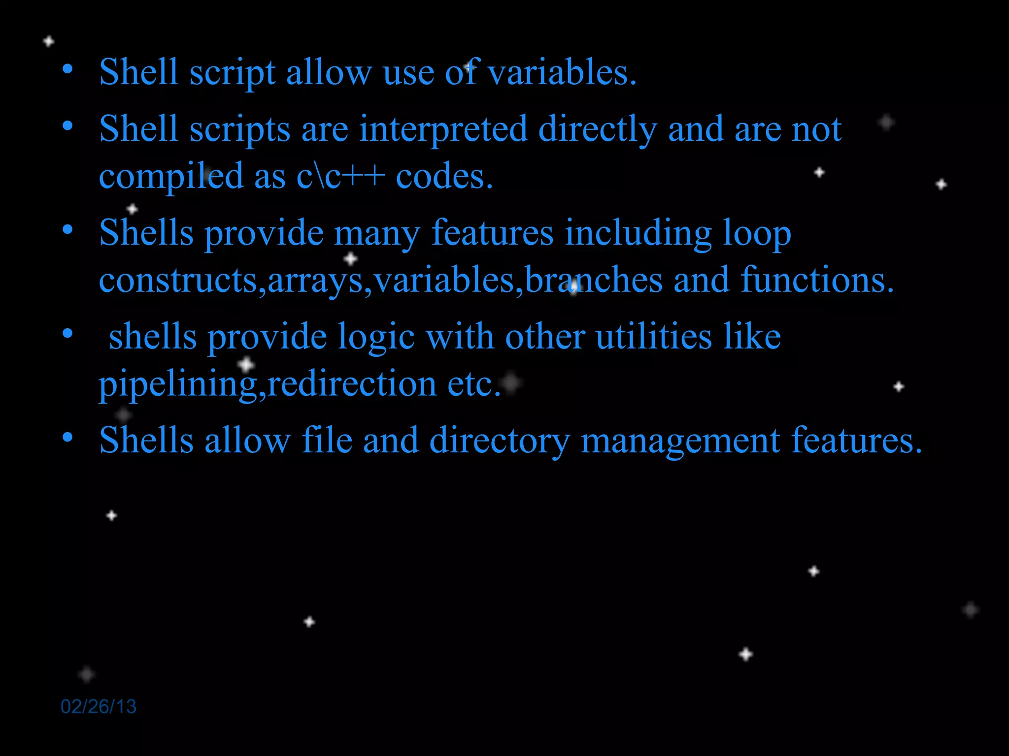 Shell scripting in linux ppt