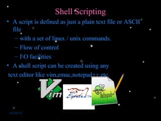 Shell Scripting in Linux | PPT