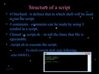 Shell Scripting in Linux | PPT