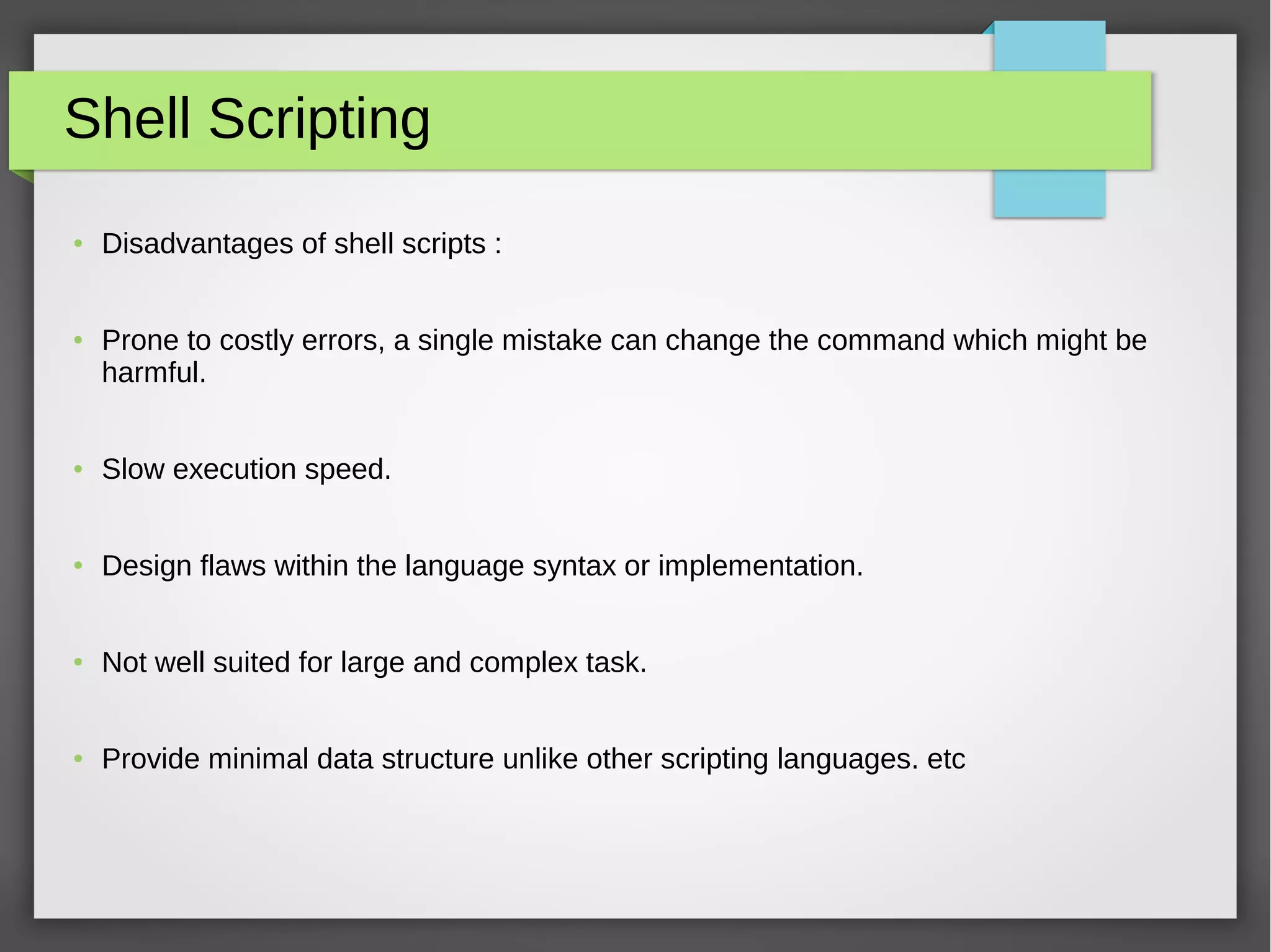 Introduction to Shell script | ODP