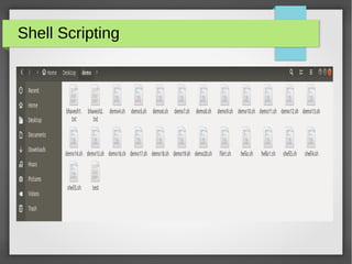 Shell Scripting
 
