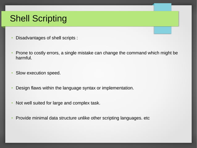 Introduction to Shell script | ODP
